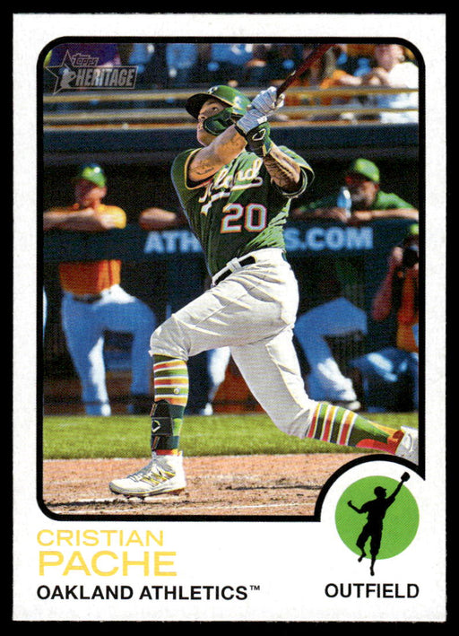 Cristian Pache 2022 Topps Heritage High Base Front of Card