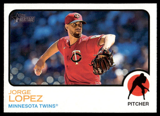Jorge Lopez 2022 Topps Heritage High Base Front of Card