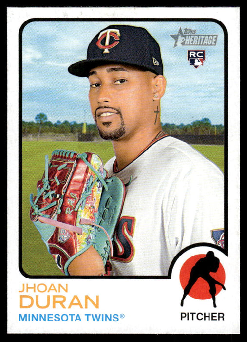 Jhoan Duran 2022 Topps Heritage High Base Front of Card