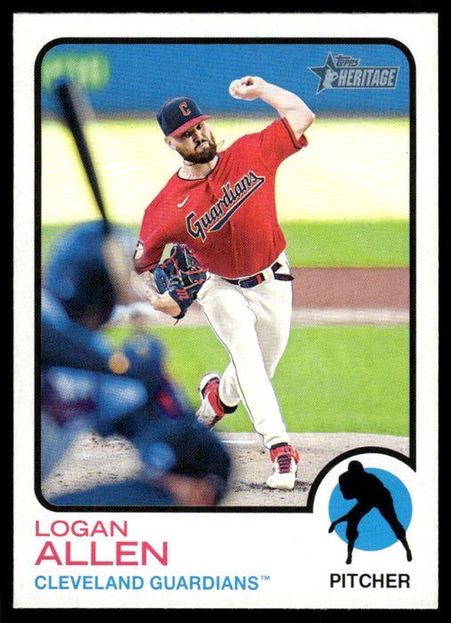 Logan Allen 2022 Topps Heritage High Base Front of Card