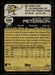 David Peterson 2022 Topps Heritage High Base Back of Card