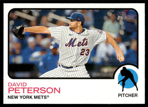 David Peterson 2022 Topps Heritage High Base Front of Card