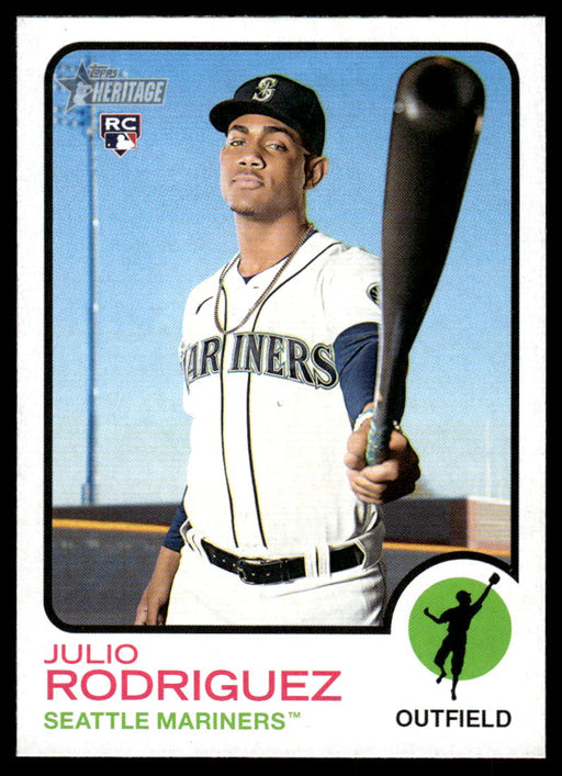 Julio Rodriguez 2022 Topps Heritage High Base Front of Card