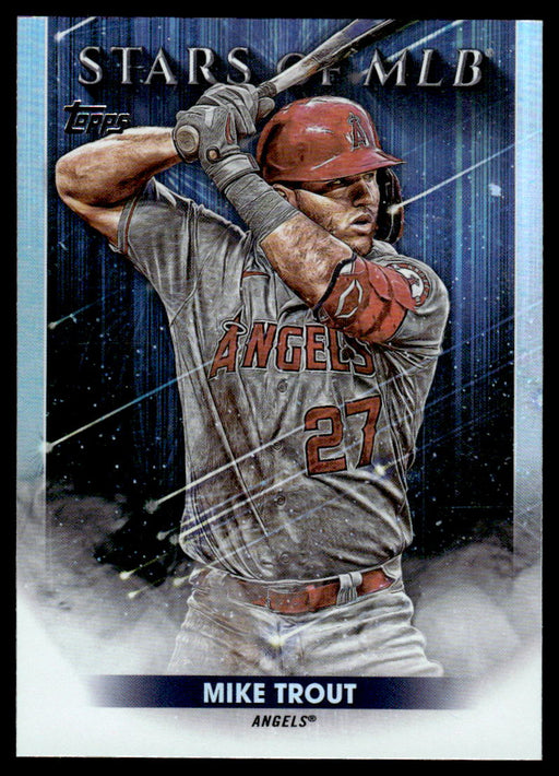 Mike Trout 2022 Topps Series 1 Stars of MLB Front of Card