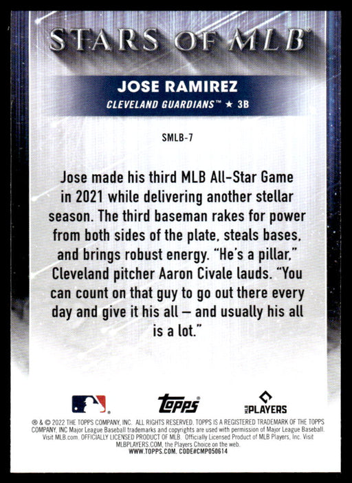 JOSE RAMIREZ 2022 TOPPS Stars of Mlb smlb-7 