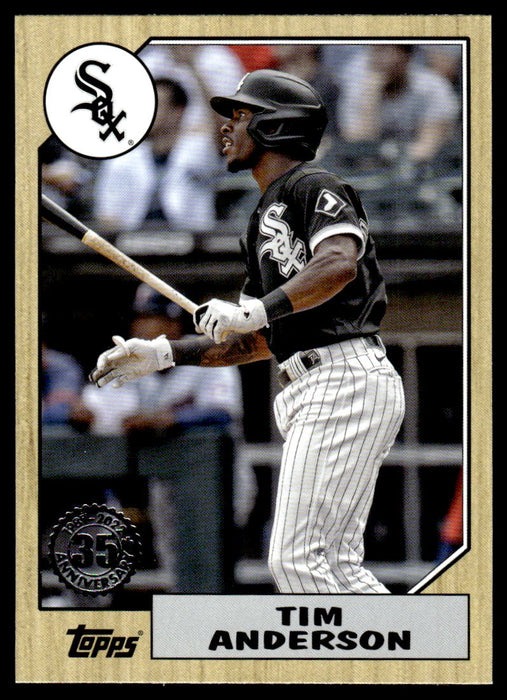 Tim Anderson 2022 Topps Series 1 1987 Topps Front of Card