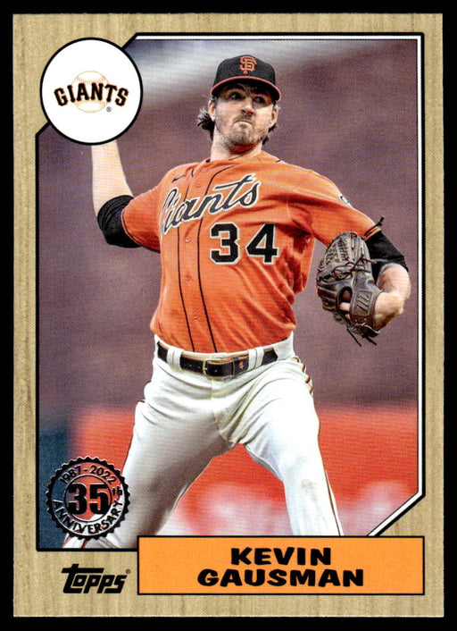 Kevin Gausman 2022 Topps Series 1 1987 Topps Front of Card