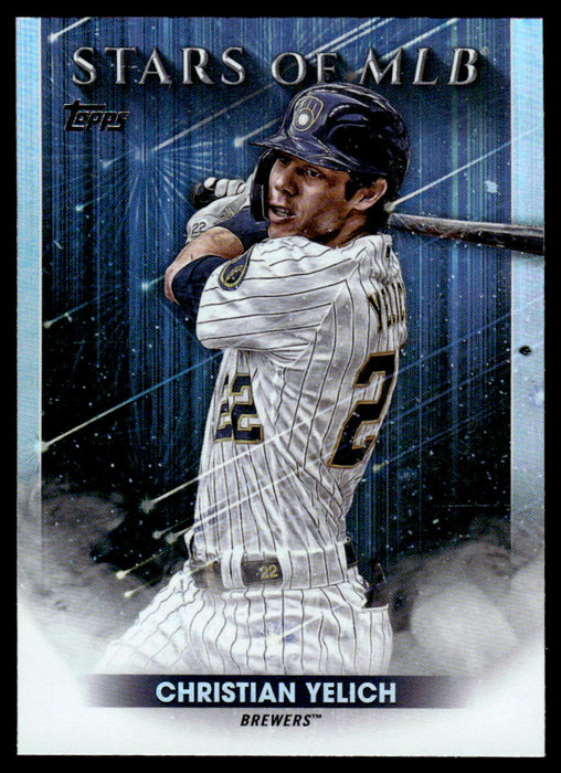 Christian Yelich 2022 Topps Series 1 Stars of MLB Front of Card