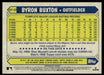 Byron Buxton 2022 Topps Series 1 1987 Topps Back of Card