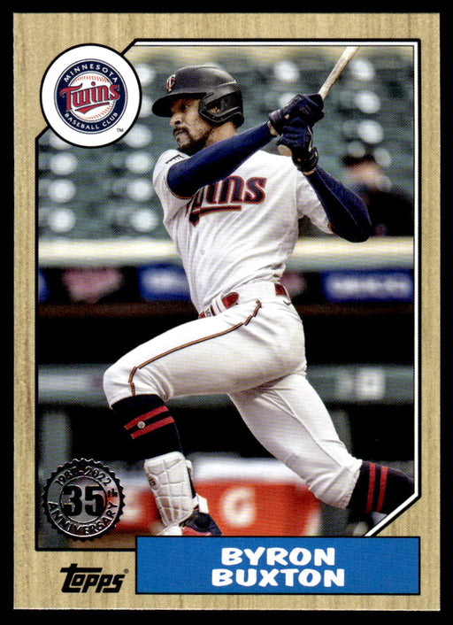 Byron Buxton 2022 Topps Series 1 1987 Topps Front of Card