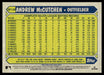 Andrew McCutchen 2022 Topps Series 1 1987 Topps Back of Card