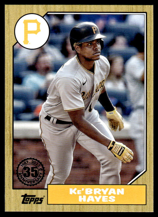 Ke'Bryan Hayes 2022 Topps Series 1 1987 Topps Front of Card