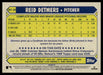 Reid Detmers 2022 Topps Series 1 1987 Topps Back of Card