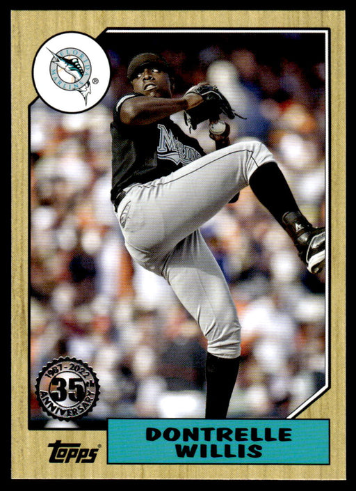 Dontrelle Willis 2022 Topps Series 1 1987 Topps Front of Card