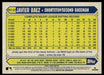 Javier Baez 2022 Topps Series 1 1987 Topps Back of Card