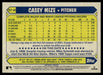 Casey Mize 2022 Topps Series 1 1987 Topps Back of Card