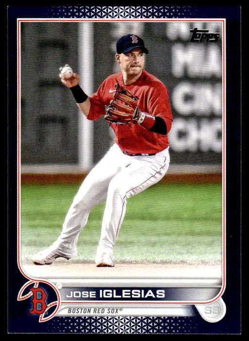 Jose Iglesias 2022 Topps Series 1 Blue Front of Card