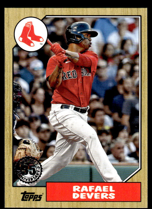 Rafael Devers 2022 Topps Series 1 1987 Topps Front of Card