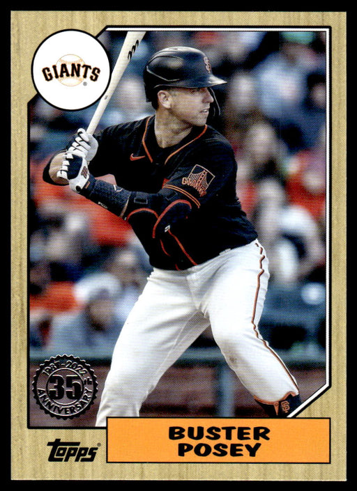 Buster Posey 2022 Topps Series 1 1987 Topps Front of Card