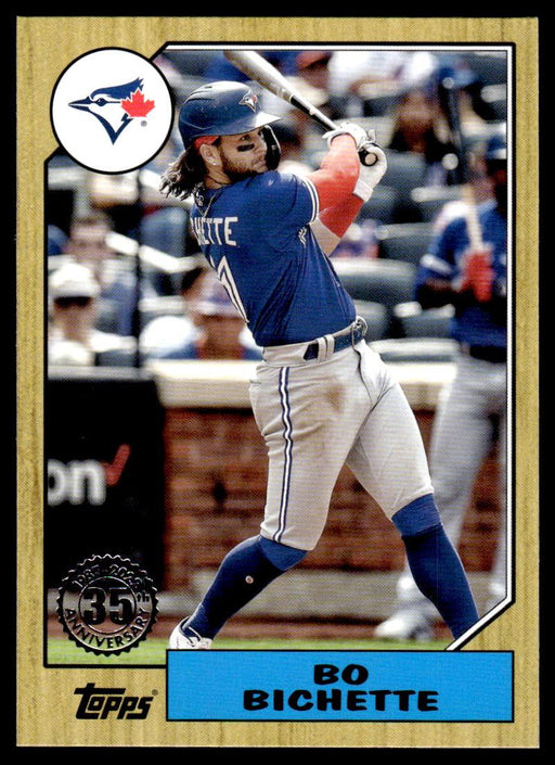 Bo Bichette 2022 Topps Series 1 1987 Topps Front of Card