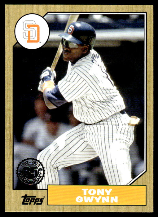 Tony Gwynn 2022 Topps Series 1 1987 Topps Front of Card