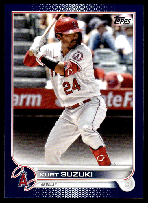 Kurt Suzuki 2022 Topps Series 1 Blue Front of Card