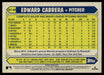 Edward Cabrera 2022 Topps Series 1 1987 Topps Back of Card