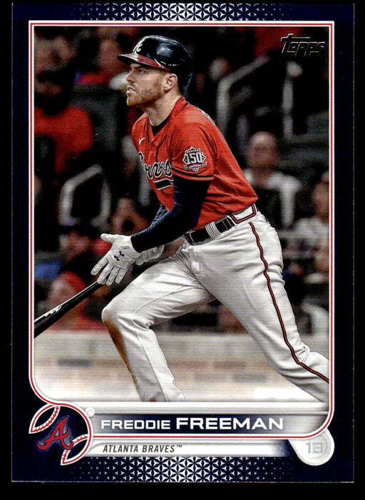 Freddie Freeman 2022 Topps Series 1 Blue Front of Card