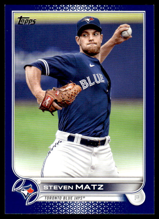 Steven Matz 2022 Topps Series 1 Blue Front of Card