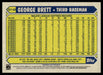 George Brett 2022 Topps Series 1 1987 Topps Back of Card