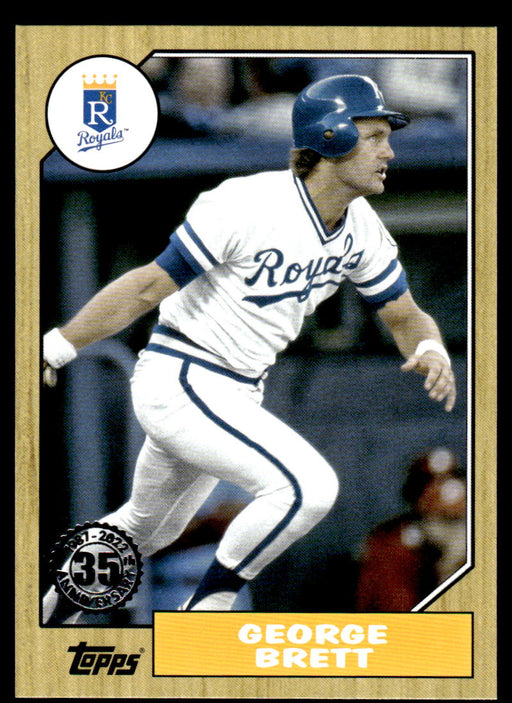 George Brett 2022 Topps Series 1 1987 Topps Front of Card