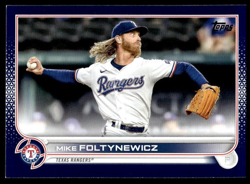 Mike Foltynewicz 2022 Topps Series 1 Blue Front of Card