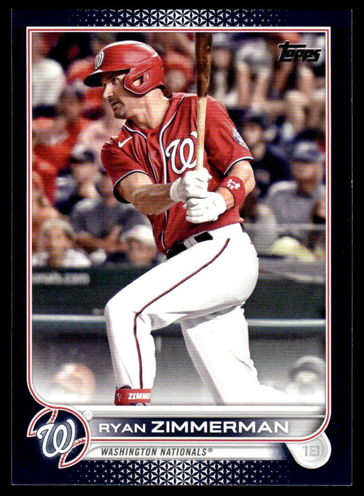 Ryan Zimmerman 2022 Topps Series 1 Blue Front of Card