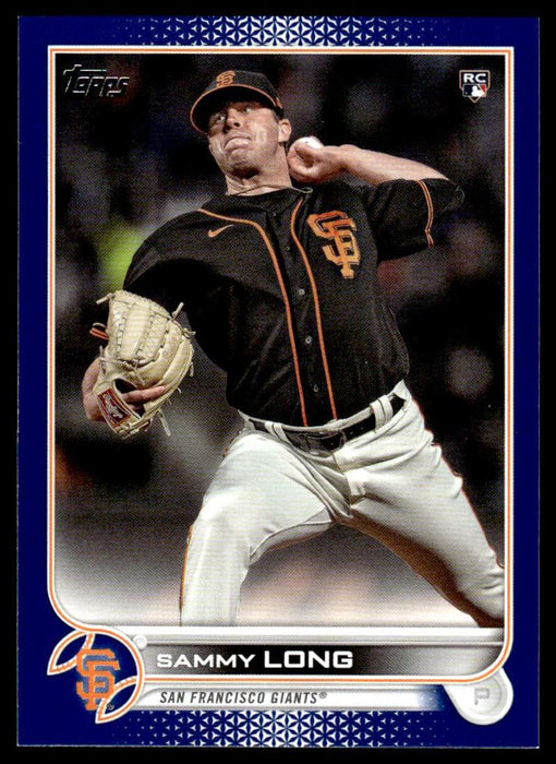 Sammy Long 2022 Topps Series 1 Blue Front of Card