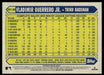 Vladimir Guerrero Jr. 2022 Topps Series 1 1987 Topps Back of Card