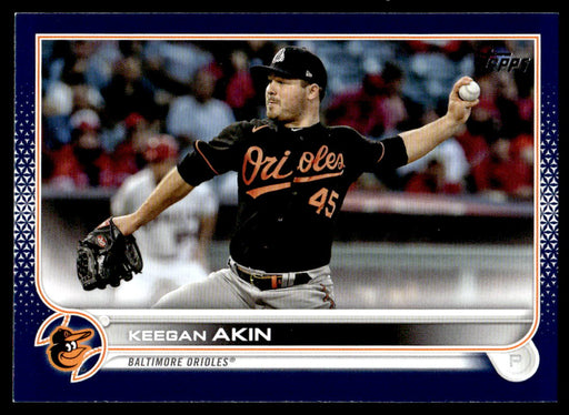 Keegan Akin 2022 Topps Series 1 Blue Front of Card