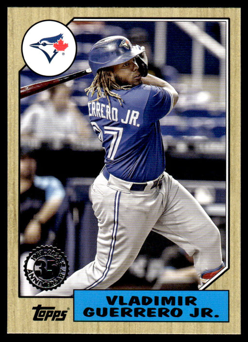 Vladimir Guerrero Jr. 2022 Topps Series 1 1987 Topps Front of Card