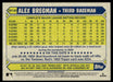 Alex Bregman 2022 Topps Series 1 1987 Topps Back of Card