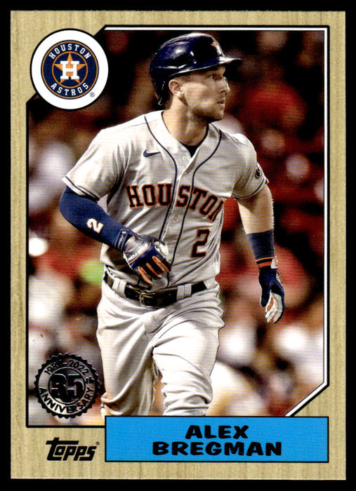 Alex Bregman 2022 Topps Series 1 1987 Topps Front of Card