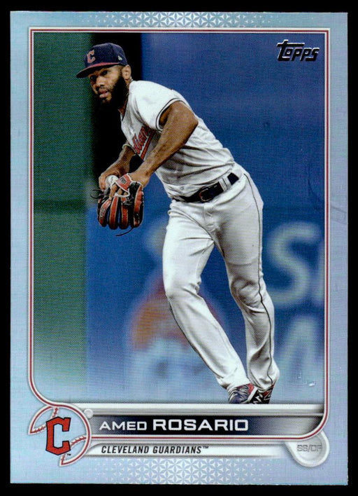 Amed Rosario 2022 Topps Series 1 Rainbow Foil Front of Card