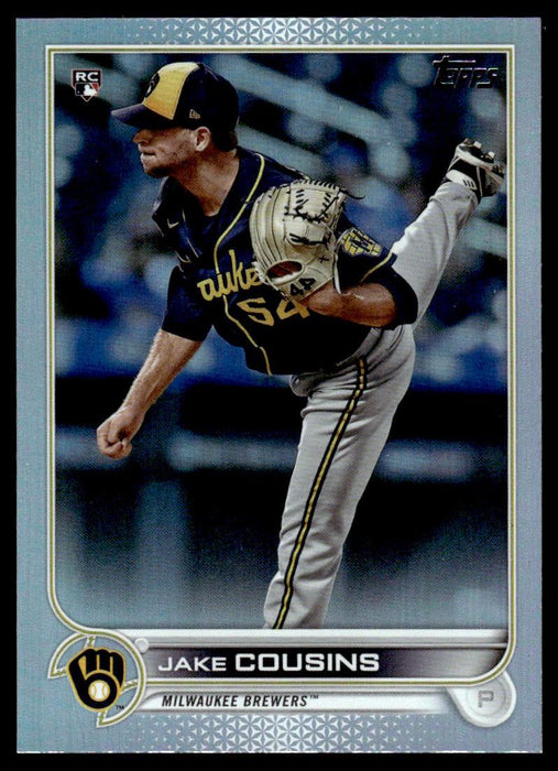 Jake Cousins 2022 Topps Series 1 Rainbow Foil Front of Card