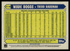 Wade Boggs 2022 Topps Series 1 1987 Topps Back of Card