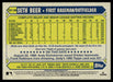 Seth Beer 2022 Topps Series 1 1987 Topps Back of Card