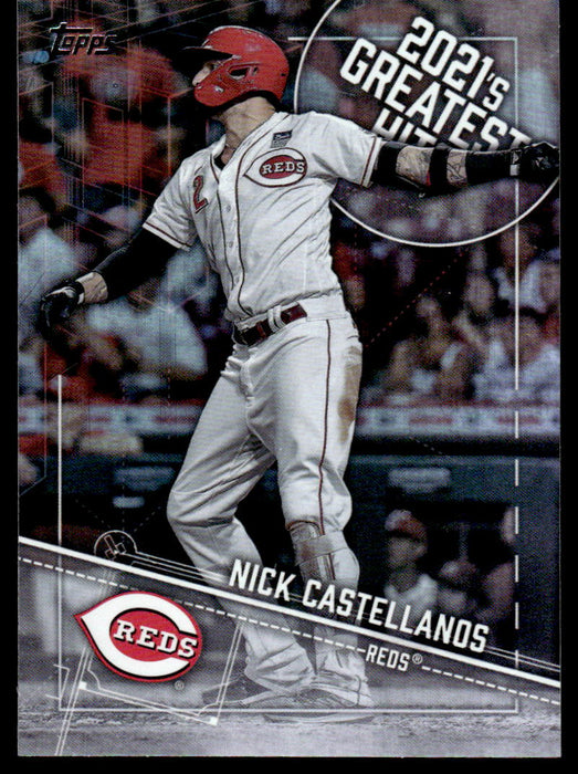 Nick Castellanos 2022 Topps Series 1 Greatest Hits Front of Card