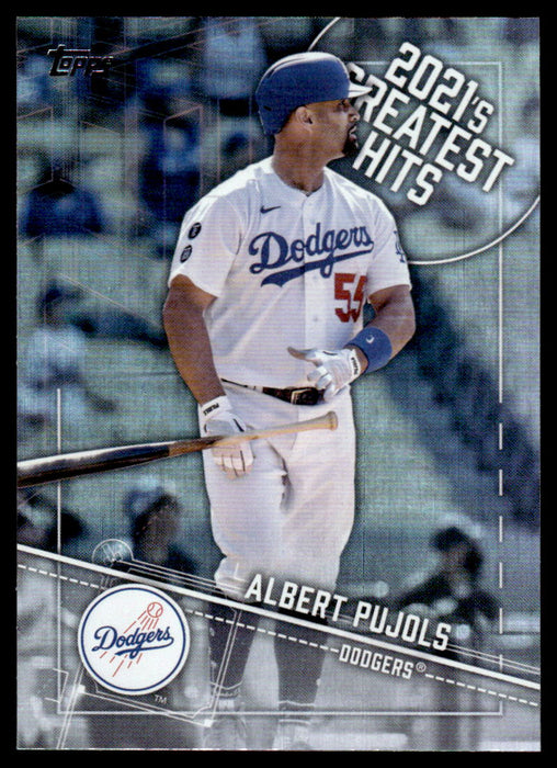 Albert Pujols 2022 Topps Series 1 Greatest Hits Front of Card