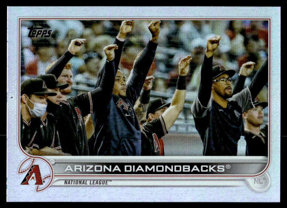 Arizona Diamondbacks 2022 Topps Series 1 Rainbow Foil Front of Card