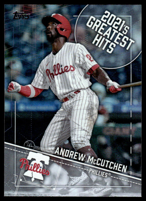 Andrew McCutchen 2022 Topps Series 1 Greatest Hits Front of Card