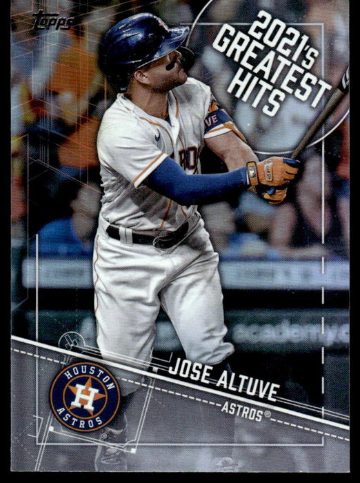 Jose Altuve 2022 Topps Series 1 Greatest Hits Front of Card