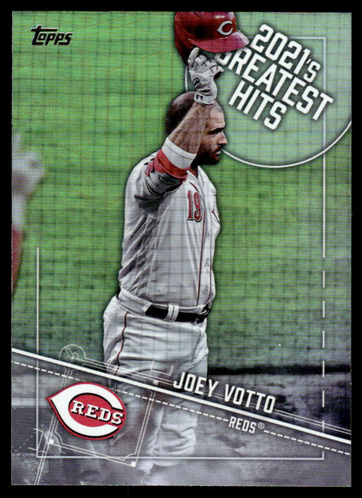 Joey Votto 2022 Topps Series 1 Greatest Hits Front of Card