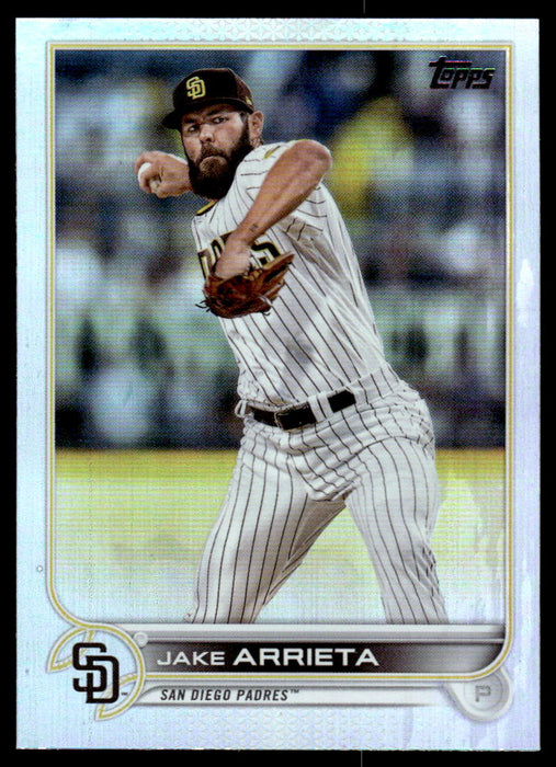 Jake Arrieta 2022 Topps Series 1 Rainbow Foil Front of Card